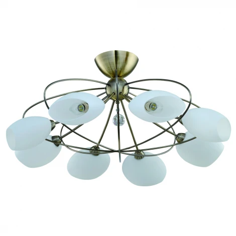 Потолочная люстра IDLamp Perlite 818/8PF-Oldbronze