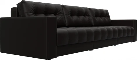 Диван прямой с декором Лига-049 НПБ Лонг Лига Диванов (Экокожа) арт.128433