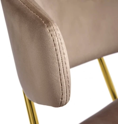 Стул Elle латте с золотыми ножками Bradex Home (арт.RF 0718)