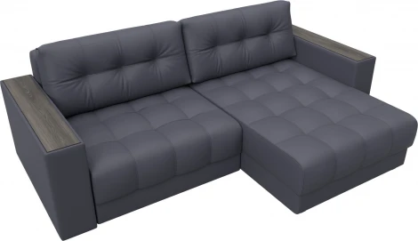 Диван угловой с декором Лига-049 НПБ Лига Диванов (Экокожа) арт.128470