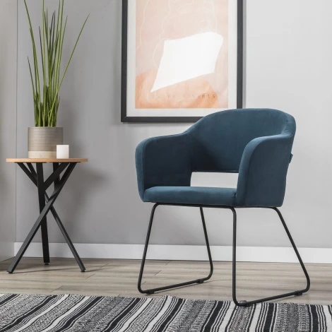 Кресло Oscar Diag blue/Линк R-Home арт.410118163h_Diagblue_черн