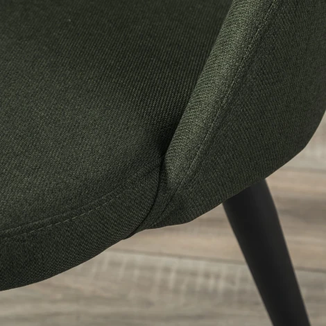 Стул R-Home Lars тёмно-зелёный/черный