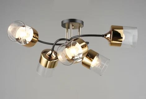 Потолочная люстра на штанге Мелодия Света SL1N SL2836-6 CF+GD 000066043
