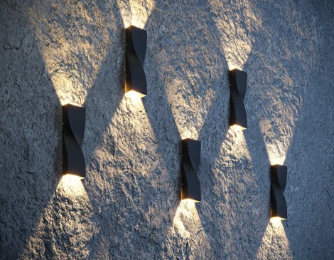 Настенный светильник уличный Maytoni Twist O040WL-L11B3K (LED, 220V, IP65)