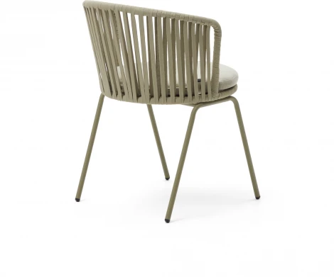 Saconca Садовый стул из шнура и стали с бежевой окраской La Forma (ex Julia Grup) арт.157205
