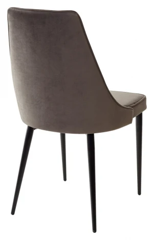 Обеденный стул M-City NEPAL-P ГРАФИТ #14, велюр/ черный каркас