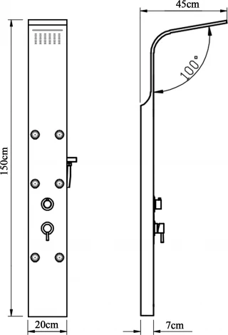 Душевая панель Aquanet Galaxy 209999