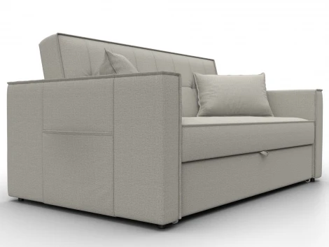 Диван прямой Лига-104 (140) (ЛДСП,Брус,Фанера,Рогожка/Бежевый) Лига Диванов 134858