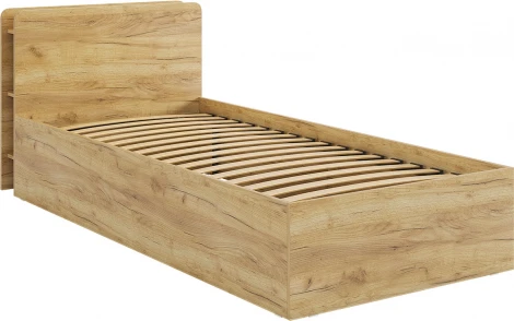 Кровать с основанием "Юниор" 90х200 см Mebelson (Дуб крафт золотой) арт.ZO.SMU-02.2553