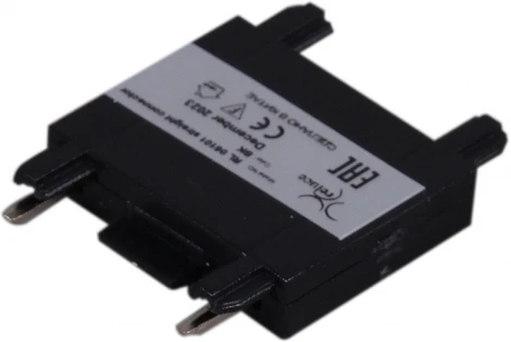 Коннектор прямой для магнитного шинопровода Reluce RL 06101 straight connector BK (48V)