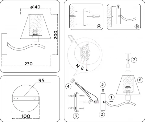 Бра Ambrella High Light LH57095 (220V)