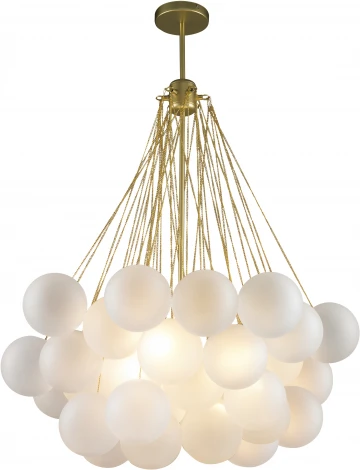 Потолочная люстра на штанге iLamp Globe 10099P/3-D800 GL-WH