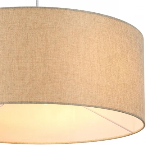 Подвесной светильник Lumion Nikki 8250/3 никель/бежевый, металл/текстиль Е27 3*60W 220V (круглые)