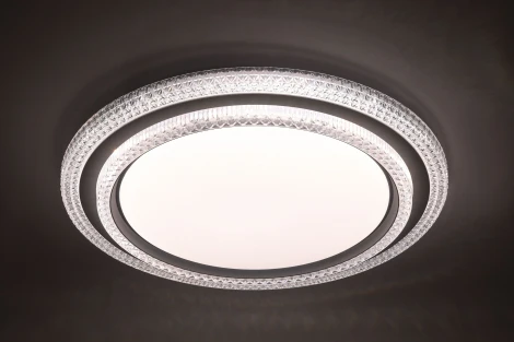 Потолочный светильник светодиодный с пультом с регулировкой цветовой температуры ЭРА SPB-6 Sunny 86W-3K-6,5K-RC WH+GR