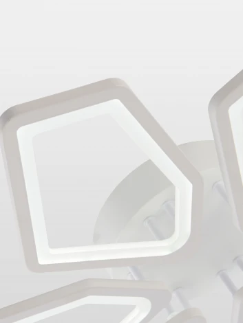 Потолочная люстра светодиодная с пультом ДУ 144W, белый, LED Natali Kovaltseva 8144 LED LAMPS 81443