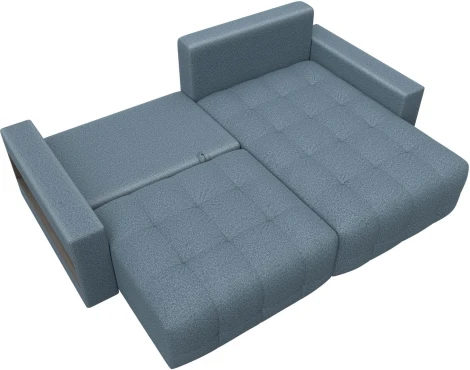 Диван угловой с полками Лига-053 НПБ Лига Диванов (Велюр) арт.128952
