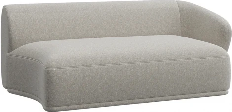 Завершение Fabro 1800 правое ОГОГО (арт.851397), (Ткань,Букле/Белый)