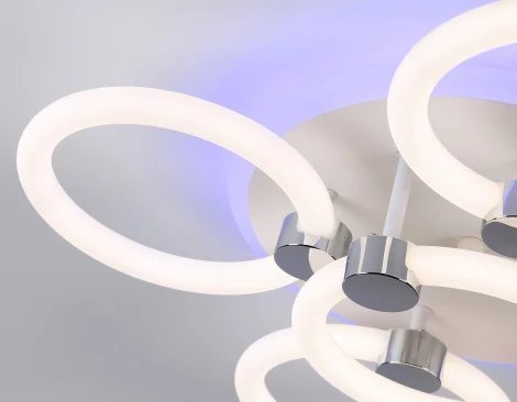 Потолочная светодиодная люстра RGB Ambrella Acrylica FA3841 (220V, пульт управления)