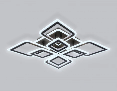 Потолочный светодиодный светильник с пультом Ambrella Acrylica Original FA8912 (регулировка яркости, 220V, умный дом - Smart Life)