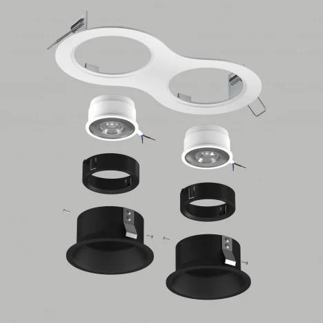 Встраиваемый светильник под LED модуль/ламп МR16 Lightstar Domino D6260707BMOD (220V)