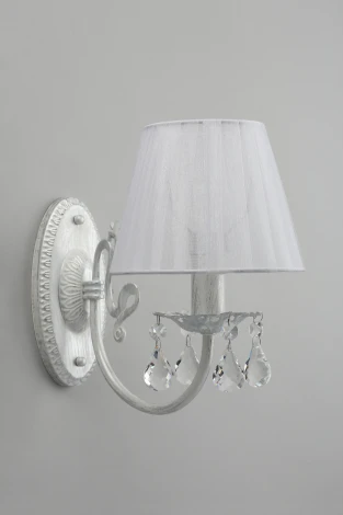 Бра настенное Bantine OML-53211-01 (220V, хрусталь, подвески, круглые)