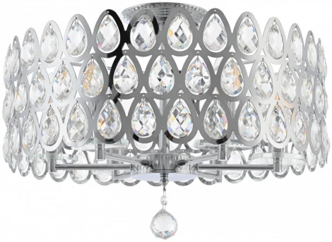 Потолочная люстра хрустальная на штанге Arte Milano Sorrento-1019 371019/6/50/490 CR (220V)