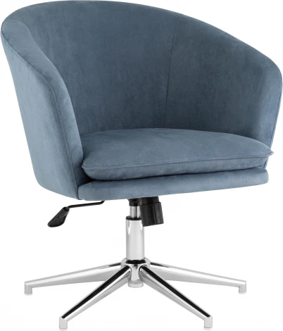 Кресло Харис регулируемое замша синий NC Stool Group (арт.УТ000038901)