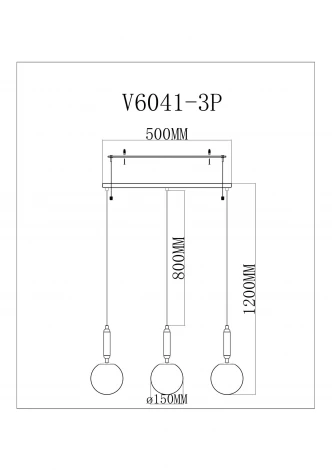 Подвесной светильник шарики Moderli Scrumbel V11566-3P (220V, на проводе, шарики)