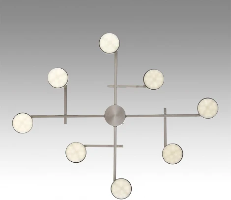 Потолочная люстра Lumion Dabra 8115/8C никель, металл LED GX53 8*7W 220V