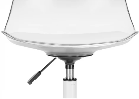 Компьютерное кресло Woodville Kolin с подушкой clear / white 15642