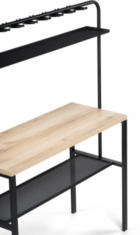 Барный стол Woodville Нари 120х50х171 делано / черный матовый арт.607977