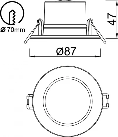 Встраиваемый светильник Mantra Yucatan 8848 (LED, 220V, IP65)
