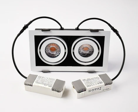 Карданный поворотный встраиваемый светильник Italline DL 3033 white 3000K (LED, 220V, IP44)