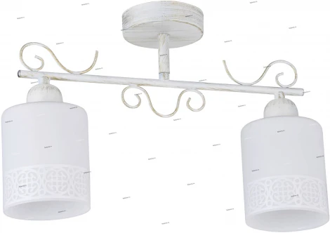 IDLamp Ileria 848/2PF-Whitepatina