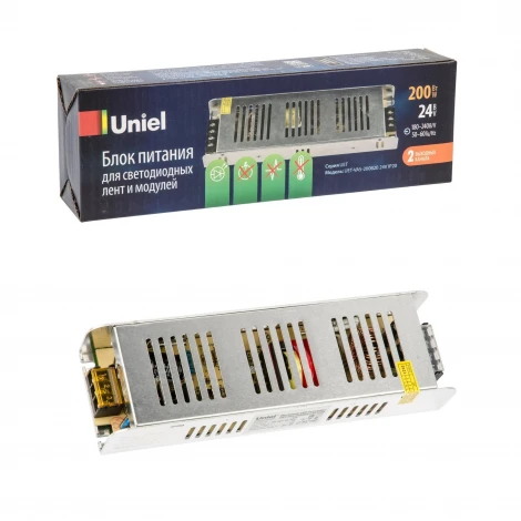 Блок питания 200Вт Uniel UET-VAS-200B20 24V IP20
