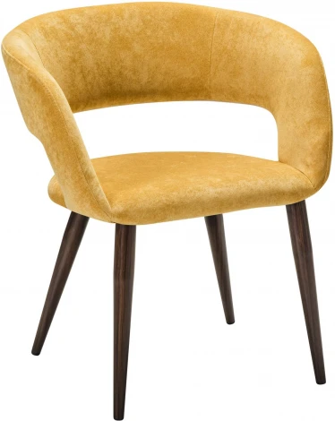 Кресло Hugs желтый/т.орех R-Home арт.410131133h_sun_т.орех