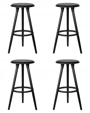 Набор 4 шт стул барный DOBRIN ROYCE BLACK (чёрный (B-03))