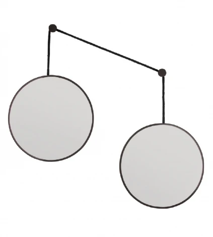 Balance M Black 2 зеркала по 40см на черном шнуре Art-Zerkalo SM201BL 13881
