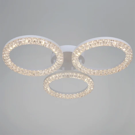 Потолочная люстра светодиодная на штанге с регулировкой цветовой температуры, яркости и ночным режимом Reluce 19847-0.3-03B WH