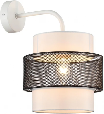 Бра Lumion Animaisa 8002/1W белый, черный металл/металл, текстиль Е27 60W 220V