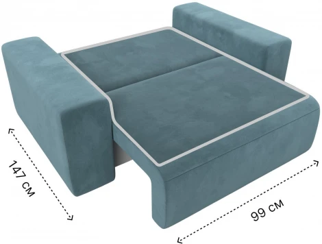 Кресло Лига-036 НПБ (Бирюзовый/Велюр) Лига Диванов арт.121290