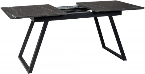 Стол R-Home Пеле раздвижной 140-180 Темный мрамор/Бабочка