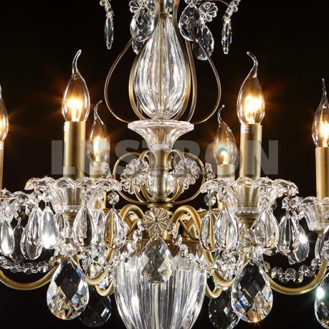 Подвесная люстра Osgona Schon 790061 (220V, хрусталь, подсвечник, свеча)