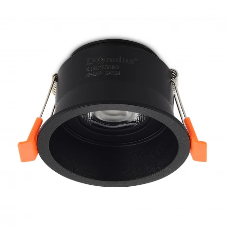 Светильник встраиваемый поворотный круглый 7Вт 3000К, 670Лм черный Donolux Basis DL18901R7W1B50