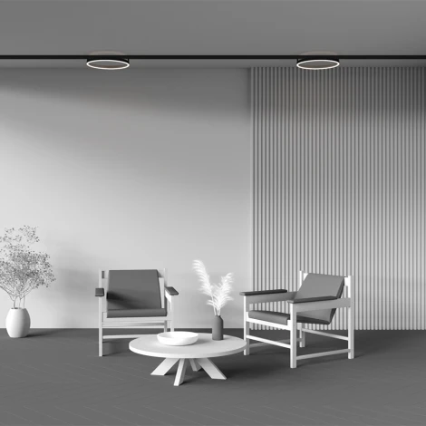 Трековый светильник магнитный однофазный 24W 48V Maytoni Rim TR227-2-24W4K-B (LED, кольцо)