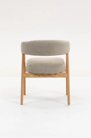 Стул обеденный Stool Group Zubo с деревянными ножками бежевый 2 шт. УТ000042036