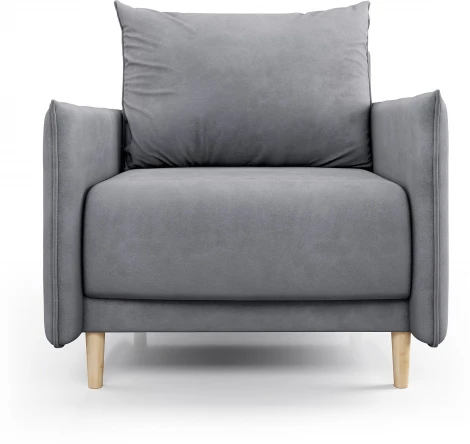 ЛУЧШИЙ ДРУГ Кресло серое D1 furniture арт.AAA42130001