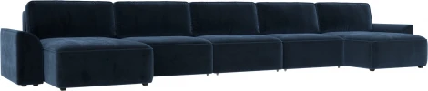 Диван п-образный Лига-048 НПБ МегаЛонг Лига Диванов (Велюр) арт.128331