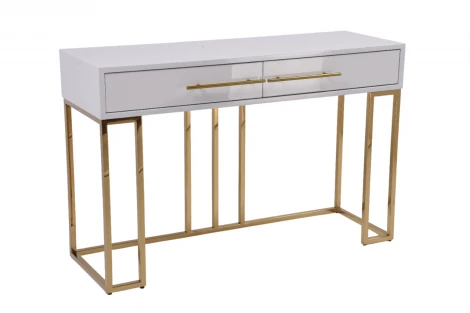 Стол-консоль IST-CASA Альма МС9005-120W, 120х40х78 см, белый глянцевый