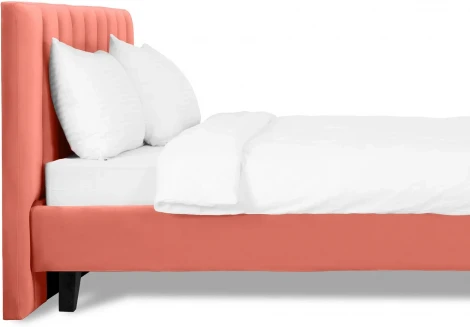 Кровать Queen II Sofia L 1600 ОГОГО (арт.577507), (Ткань/Оранжевый)